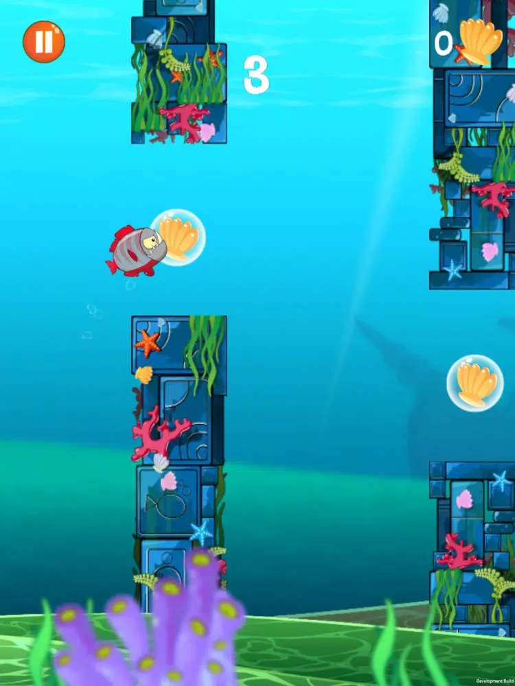 Tangkapan skrin Flappy Fin & Friends iPad 