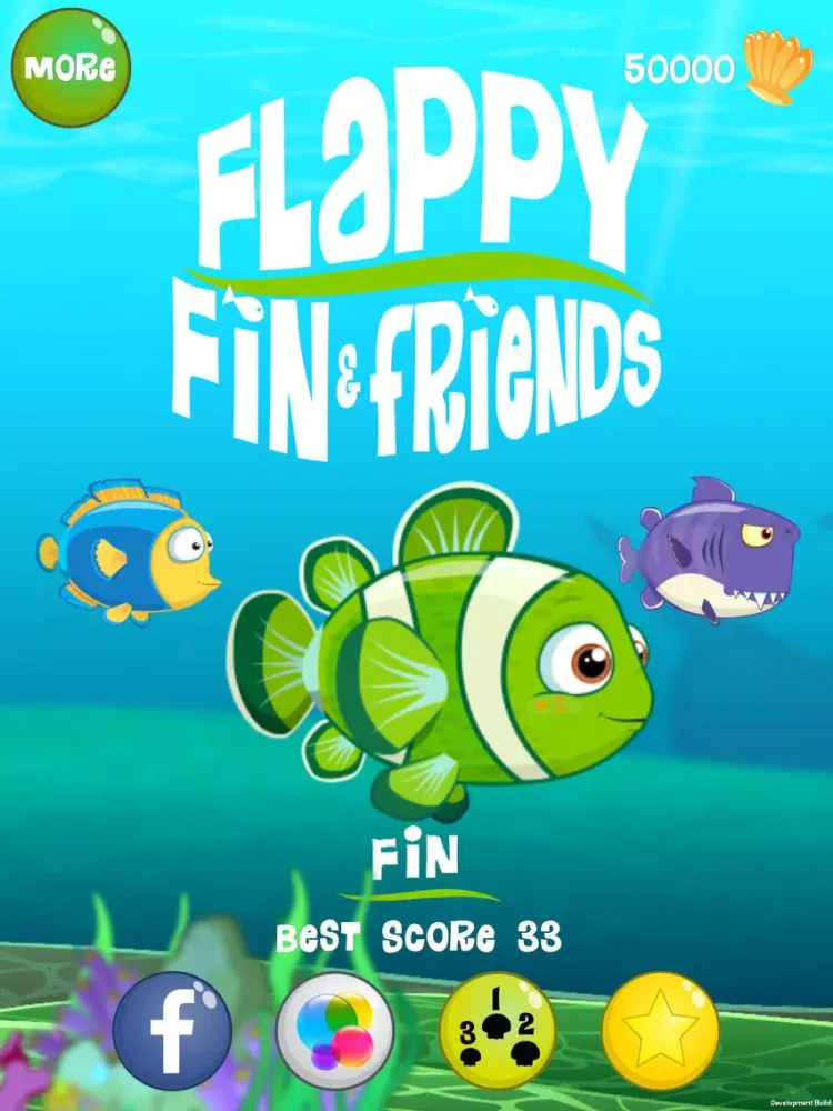 Tangkapan skrin Flappy Fin & Friends iPad 
