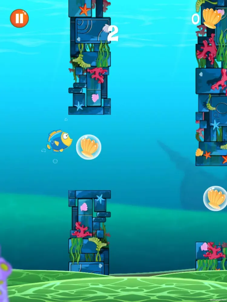 Tangkapan skrin Flappy Fin & Friends iPad 