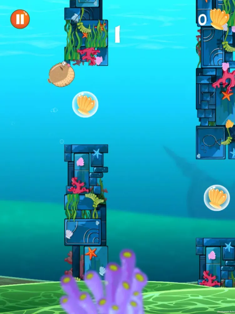 Tangkapan skrin Flappy Fin & Friends iPad 