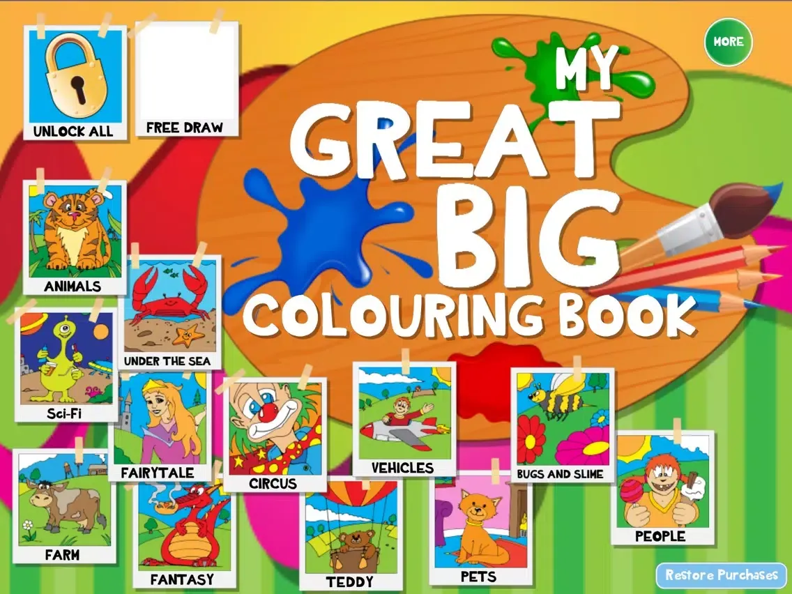 My Great Big Coloring Book iPad  স্ক্রিনশট