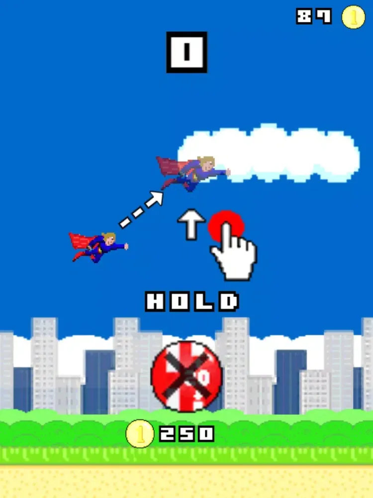 Captain Super Dude - The Amazing Flying Superhero iPad  スクリーンショット