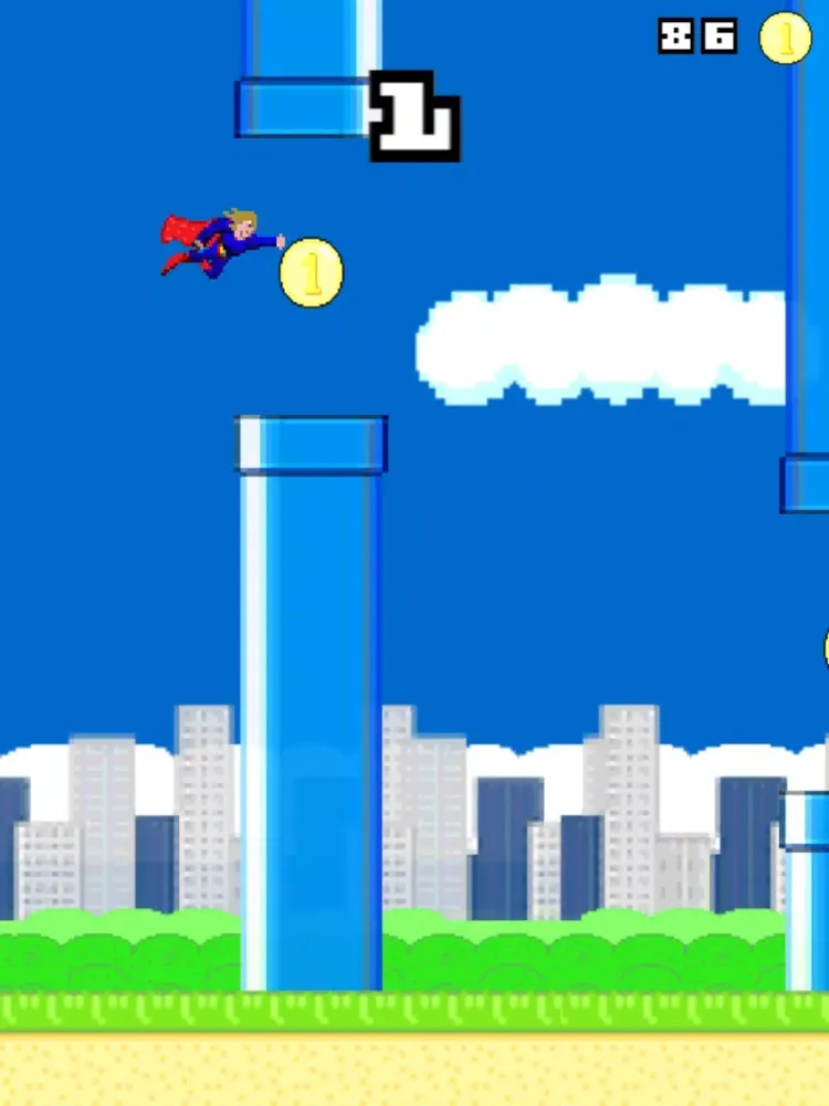 Captain Super Dude - The Amazing Flying Superhero iPad  スクリーンショット