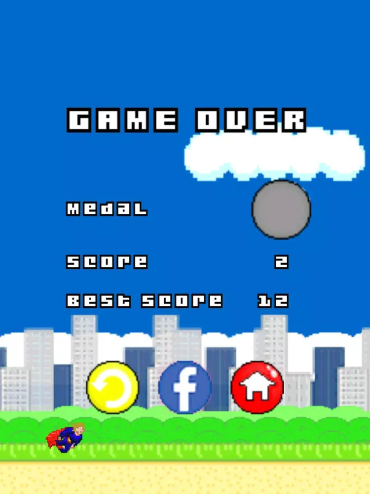 Captain Super Dude - The Amazing Flying Superhero iPad  スクリーンショット