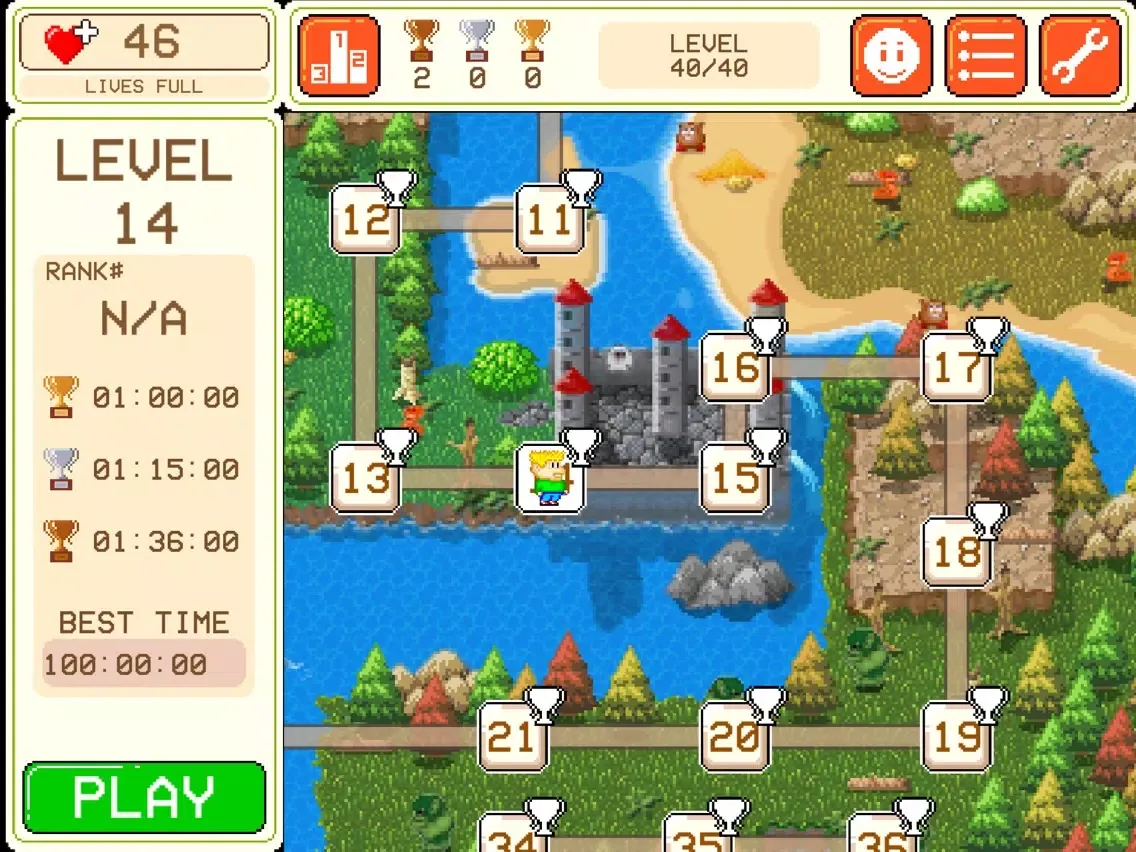 ภาพหน้าจอของ Super Jump Boy Adventures iPad 