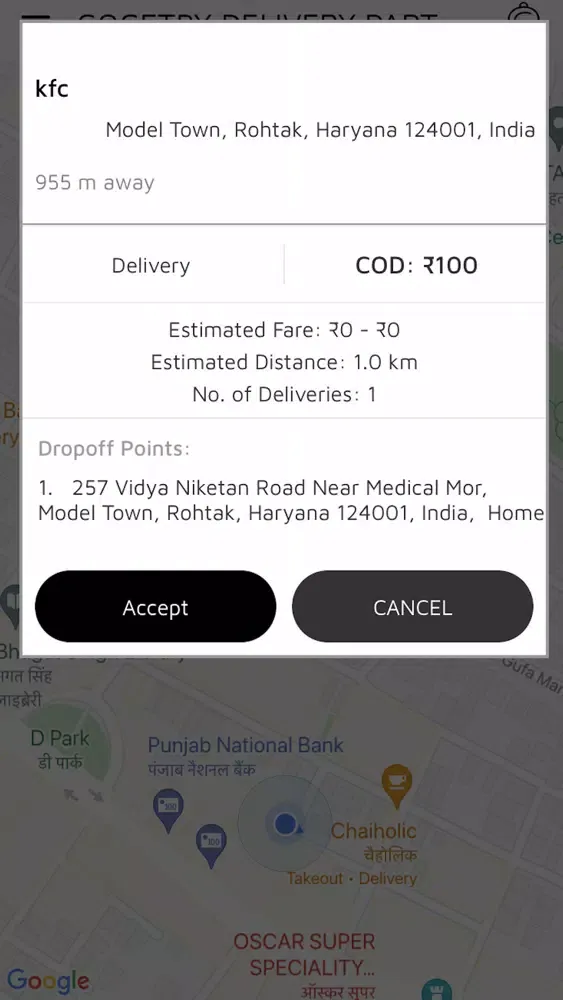 Ảnh chụp màn hình của GoGetBy Delivery Partner App