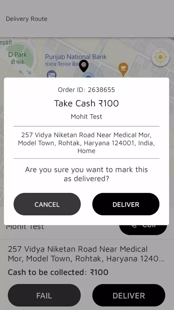 Ảnh chụp màn hình của GoGetBy Delivery Partner App