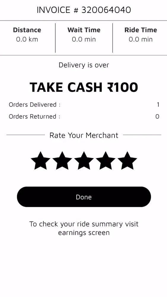Ảnh chụp màn hình của GoGetBy Delivery Partner App