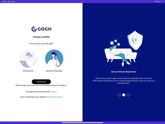Gogh Pay iPad  سکرین شاٹس