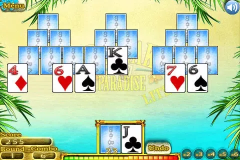 Tripeaks In Paradise Lite سکرین شاٹس