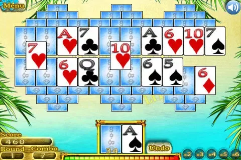 Tripeaks In Paradise Lite سکرین شاٹس
