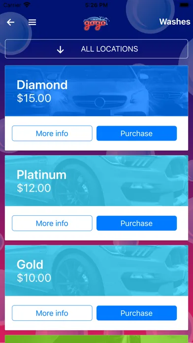 Скриншоты GoGo Express Car Wash