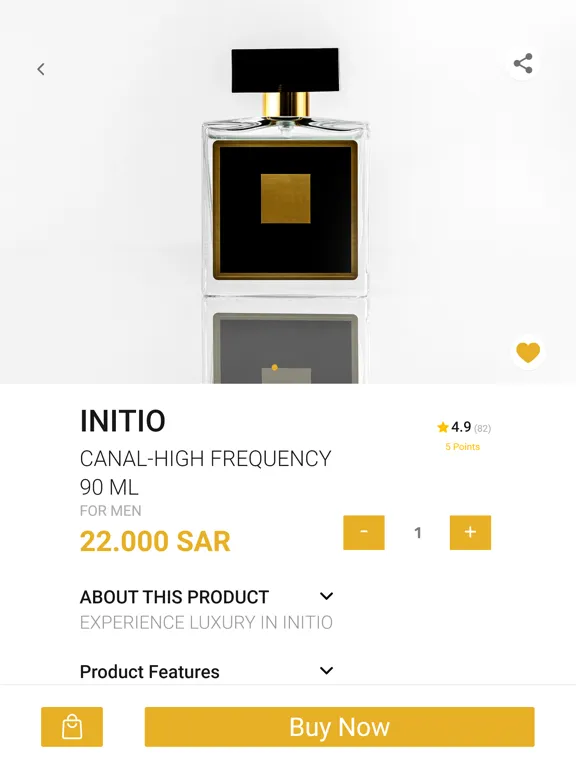 Tangkapan skrin Aroma.Shop iPad 