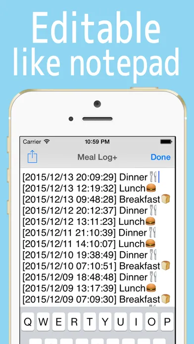 Meal Log Pro Ekran Görüntüleri