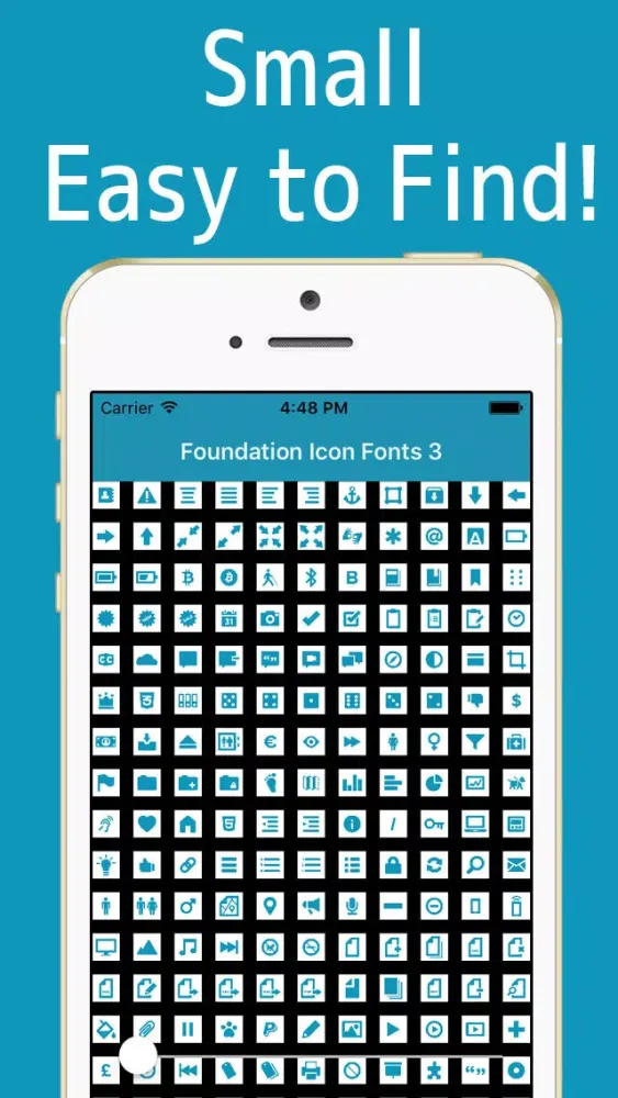 تصاویر Foundation Icon Fonts 3 Cheatsheet - Icon Font with tagline
