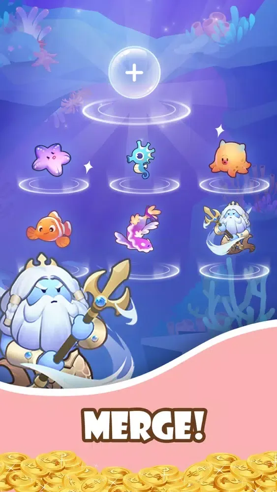 Tangkapan skrin Merge Fish - Fishdom & Win