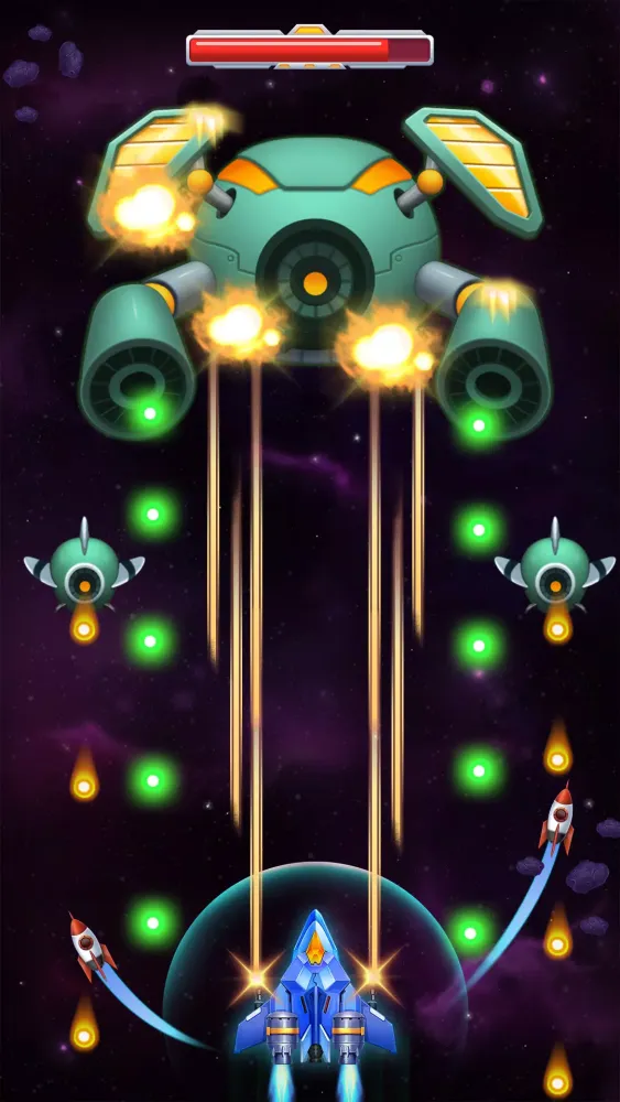 Tangkapan skrin Chicken Attack: Galaxy Shooter