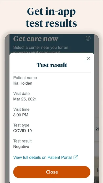 GoHealth Urgent Care Screenshots