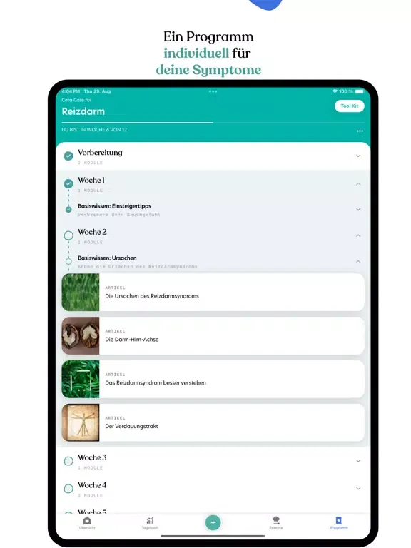 Cara Care iPad 應用截圖