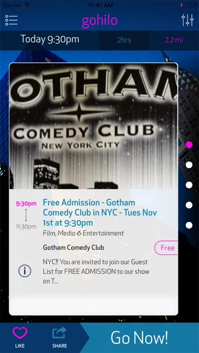 ภาพหน้าจอของ Gohilo - NYC Events Today, Right Near You