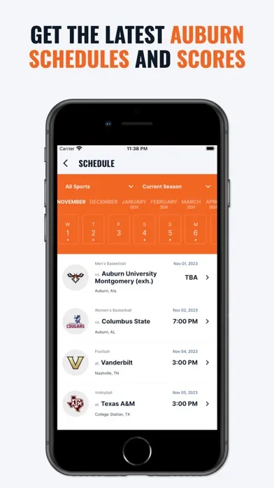 Auburn Athletics Ekran Görüntüleri