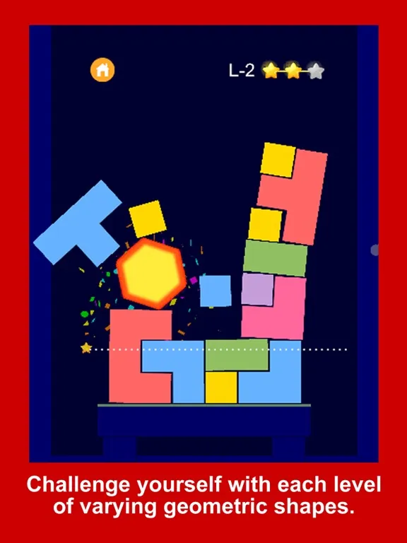 Hexagon Falling iPad 應用截圖