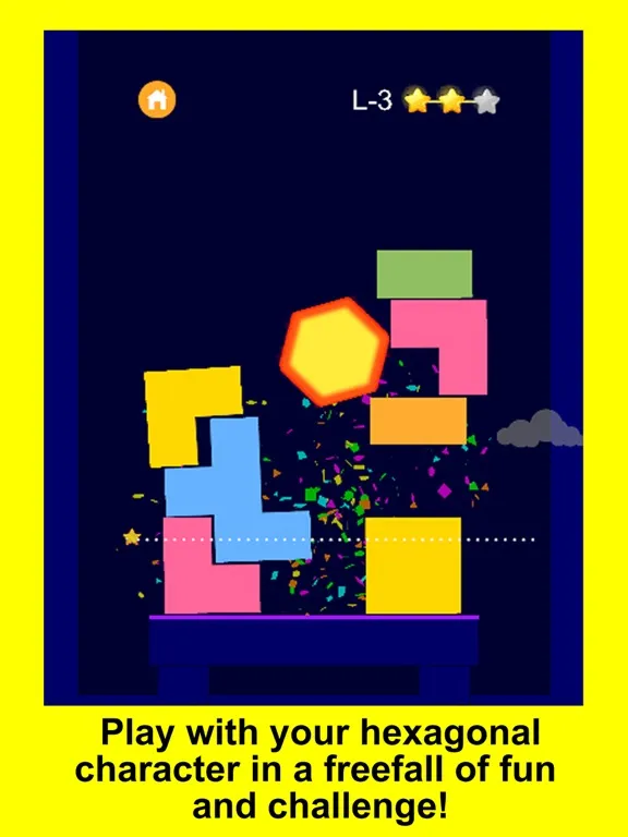 Hexagon Falling iPad 應用截圖