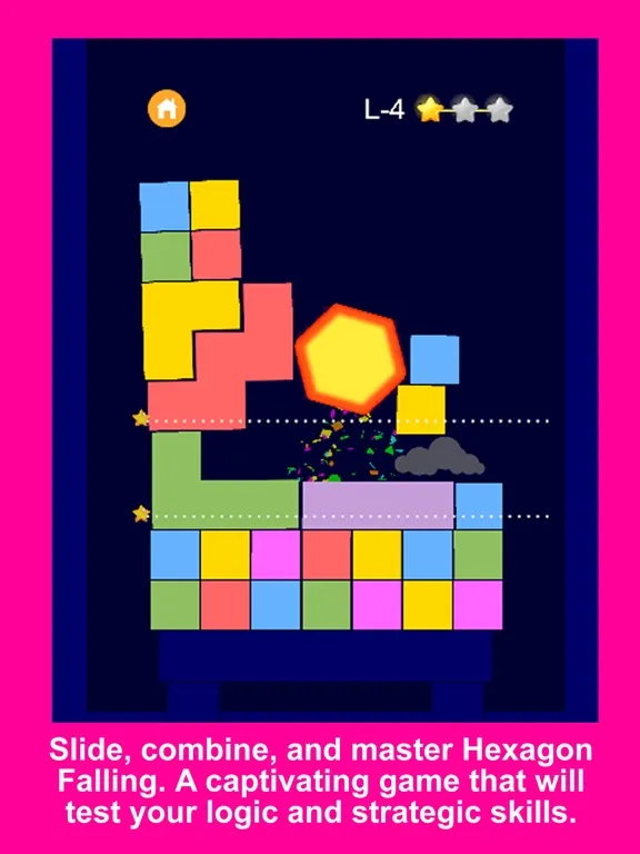 Hexagon Falling iPad 應用截圖