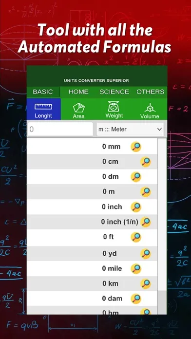 Tangkapan layar Unit Converter Superior