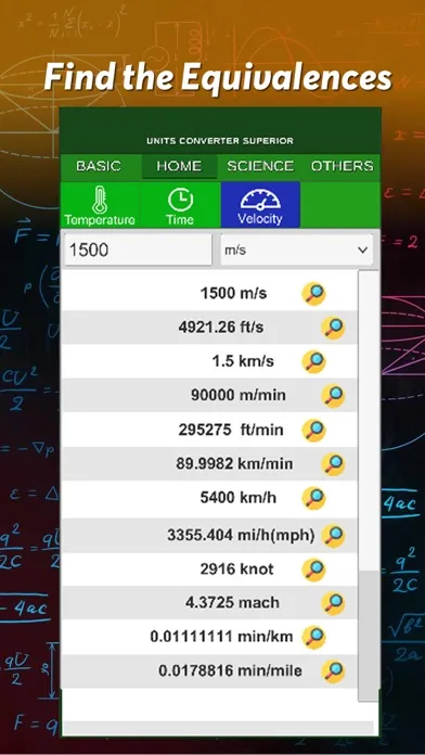 Tangkapan layar Unit Converter Superior