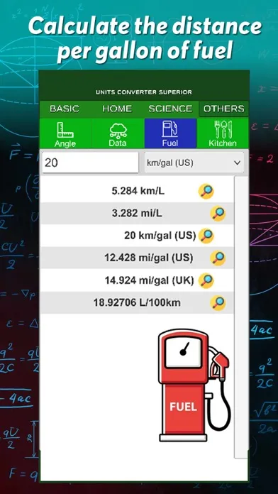 Tangkapan layar Unit Converter Superior