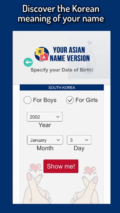 Screenshot di Your Asian Name Version