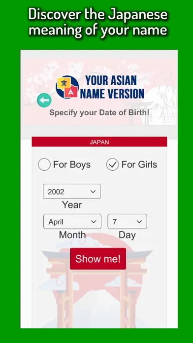 Screenshot di Your Asian Name Version