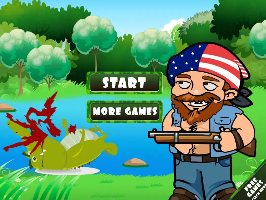 Capturas de pantalla de A Pitfall Swamp Attack FREE - Redneck People vs. the Zombie Crocodile Rampage iPad 