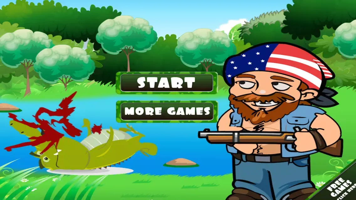 Capturas de pantalla de A Pitfall Swamp Attack FREE - Redneck People vs. the Zombie Crocodile Rampage