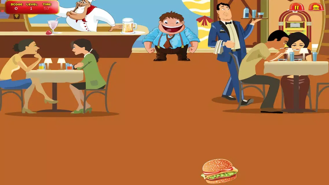 A Flick Burger Burgeria FREE! It's a Happy Cheesburger Drop Game স্ক্রিনশট