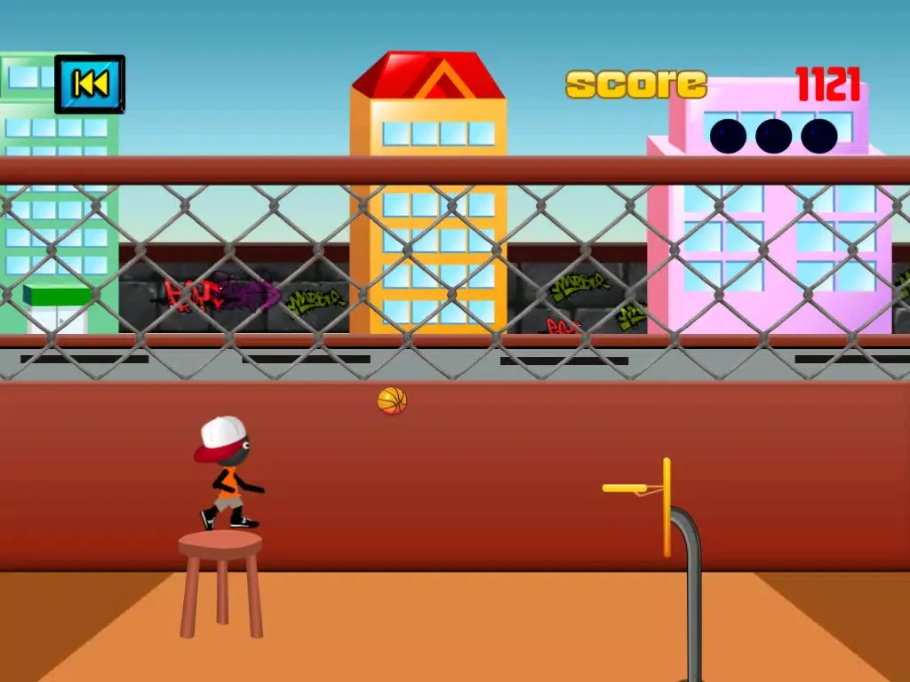 Ảnh chụp màn hình của Real Stickman Basketball - Perfect Stick Man Free Throw Showdown iPad 