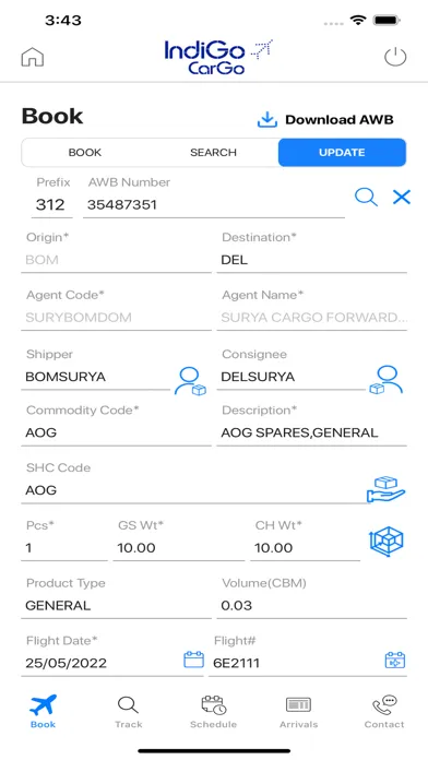 تصاویر IndiGo – Cargo Shipper App
