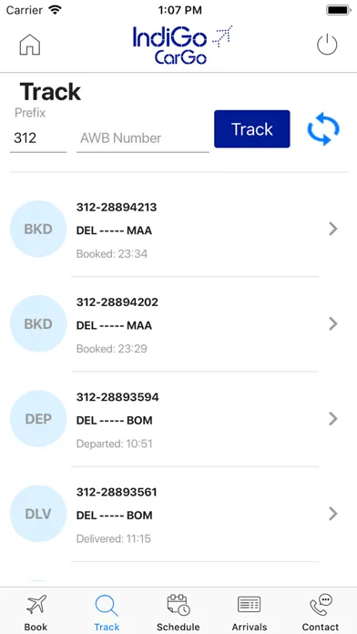تصاویر IndiGo – Cargo Shipper App