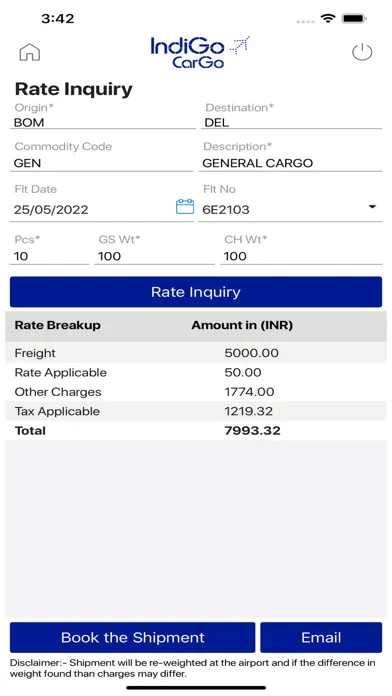 تصاویر IndiGo – Cargo Shipper App
