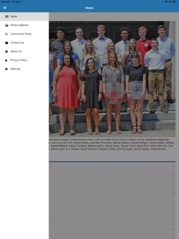 Screenshot di Virginian Review iPad 