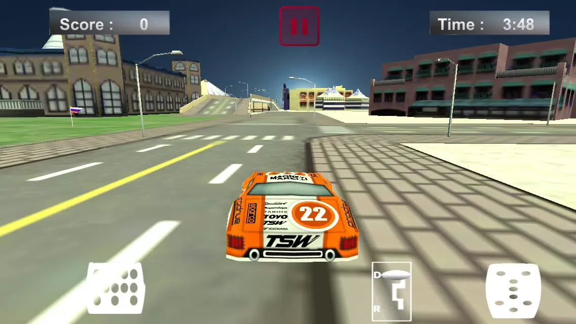 ภาพหน้าจอของ 3D Real Street Driving Flag Capture Game in Tokyo Lite