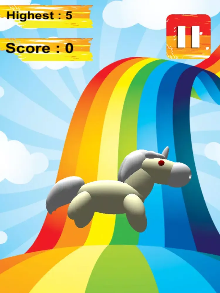 3D Unicorn Rainbow King-dom Juggle Safari Lite iPad  Ekran Görüntüleri
