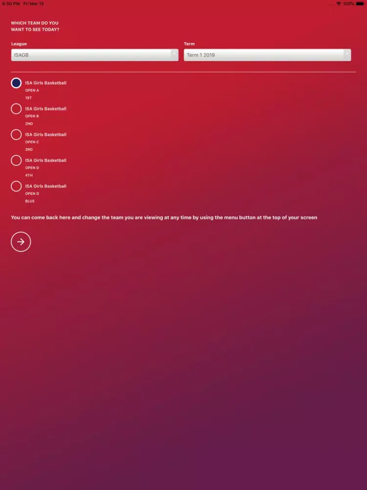 Barker Sports iPad  Screenshots