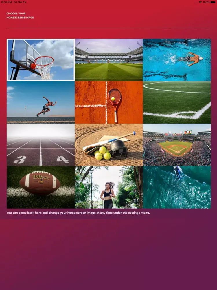 Barker Sports iPad  Screenshots