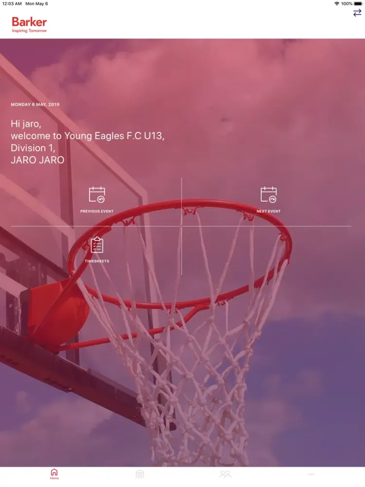 Barker Sports iPad  Screenshots