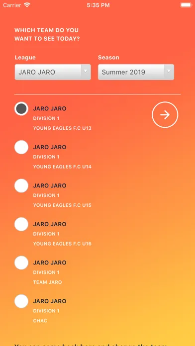 JARO Sports Screenshots