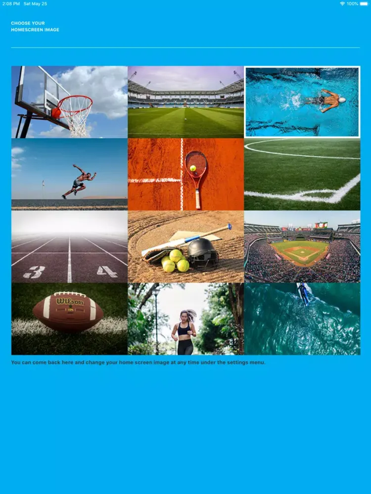 Tangkapan skrin Wenona Sport iPad 