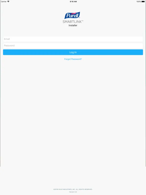 SMARTLINK™ Installer iPad  스크린샷