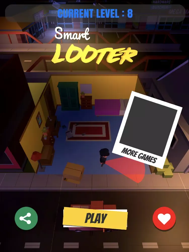 Ảnh chụp màn hình của Smart Looter - House Thief iPad 